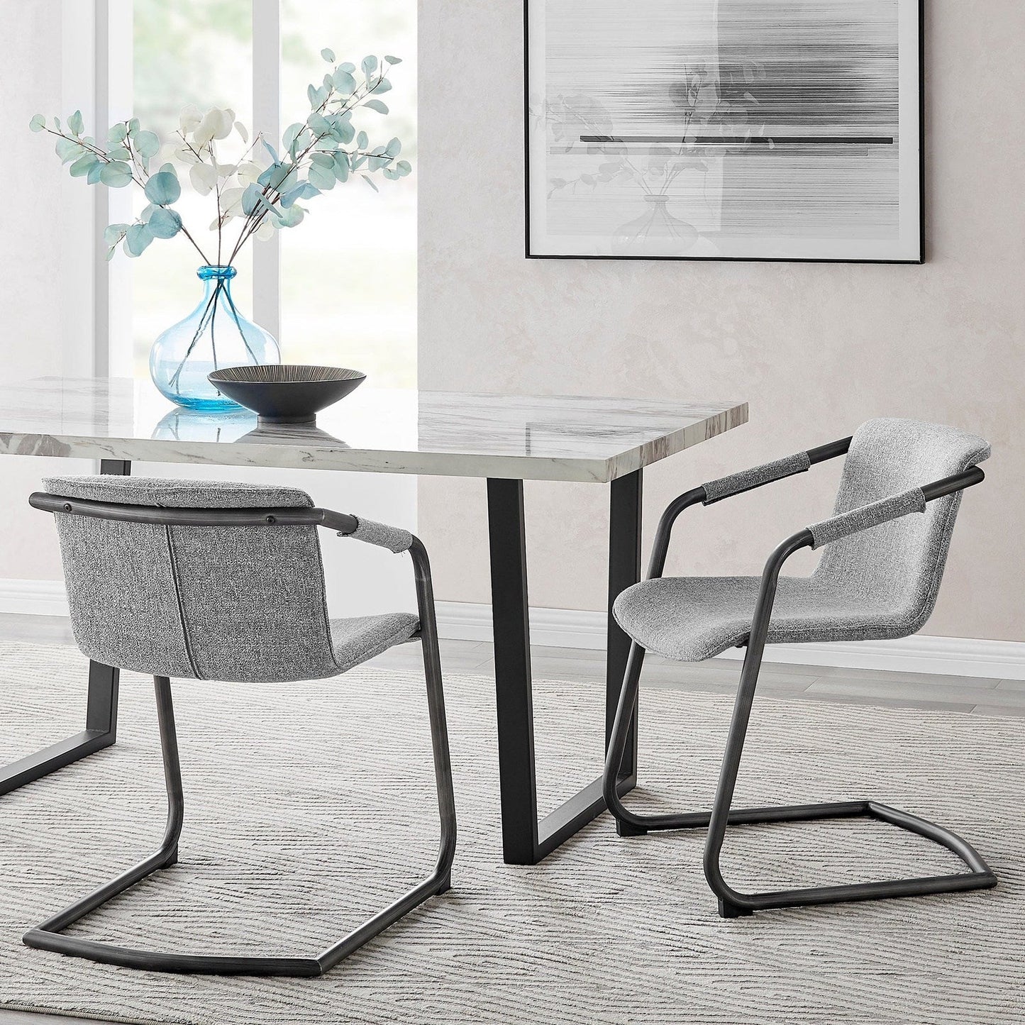 New Pacific Direct Indy Fabric Dining Side Chair, (Set of 2) 1060029-218 - 1060029-218