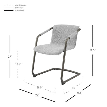 New Pacific Direct Indy Fabric Dining Side Chair, (Set of 2) 1060029-218 - 1060029-218
