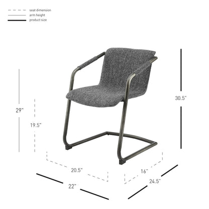 New Pacific Direct Indy Fabric Dining Side Chair, (Set of 2) 1060029-219 - 1060029-219