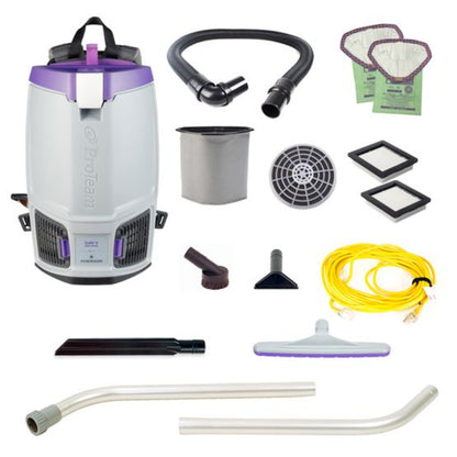 ProTeam GoFit 10QT Backpack Vacuum with 2-Piece Wand Kit - PT-107689
