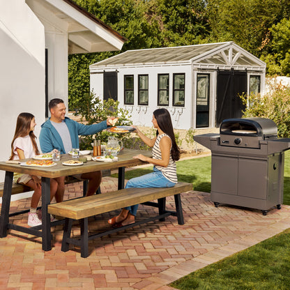 TYTUS Emberwood Pizza Oven with Grill and Prep Cart - TDT-CRT-GPZA