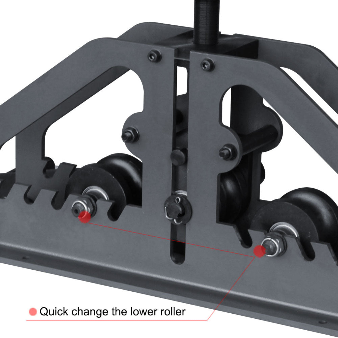 Kaka Industrial KAKA TR-60L Manual Tube Pipe Roller Bender, High Precision Tubing Pipe Bender WITHOUT Rollers - 191009L