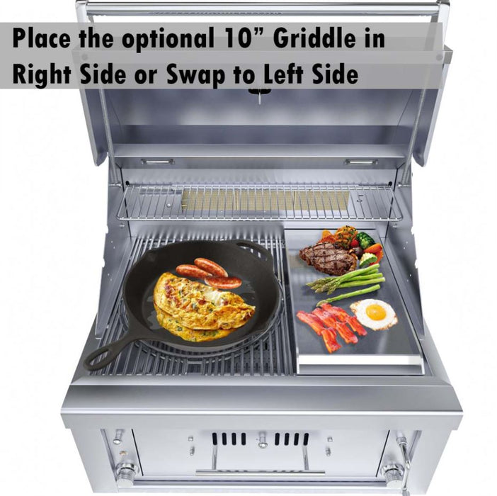 Sunstone Metal Products Hybrid Grills - 30" Drop In Charcoal Grill