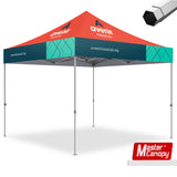 Mastercanopy Premium+Series- Custom 10x10 Heavy Duty Pop-up Personalized Canopy Tent - 9USSE6224M22CT0499FR4