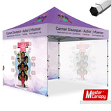 Mastercanopy Premium+Series- Custom 10x10 Heavy Duty Pop-up Personalized Canopy Tent - 9USSE6224M22CT0499FR4