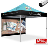 Mastercanopy Premium+Series- Custom 10x10 Heavy Duty Pop-up Personalized Canopy Tent - 9USSE6224M22CT0499FR4