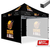 Mastercanopy Commercial Series- Custom 10x10 Deluxe Easy Pop-up Personalized Canopy Tent -  9USSE6224M22CT1799FR1