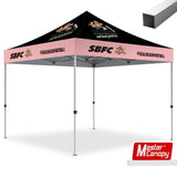 Mastercanopy Commercial Series- Custom 10x10 Deluxe Easy Pop-up Personalized Canopy Tent -  9USSE6224M22CT1799FR1