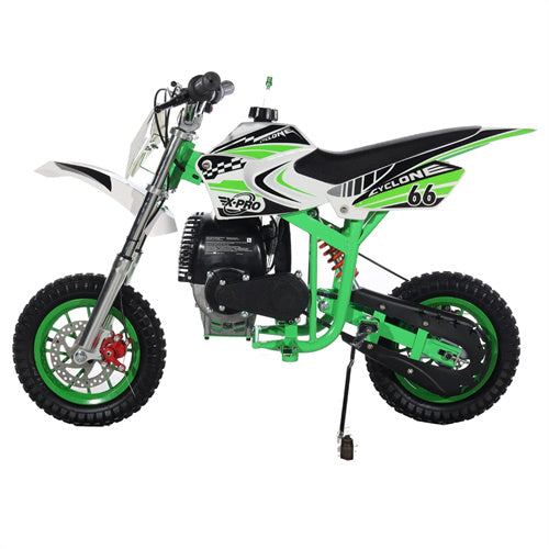 X-PRO Cyclone 40cc Mini Dirt Bike With Hand Pull Start! Chain Drive, Disc Brakes - DB-Z005-Red