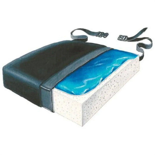 Patterson Medical Supply - Bariatric Seat Cushion 18 W X 18 D X 4 H Inch Foam / Gel - 926717