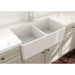 Bocchi Classico Farmhouse Apron Front Fireclay 33" Double Bowl Kitchen Sink. Available in 9 Colors! - 1139-001-0120