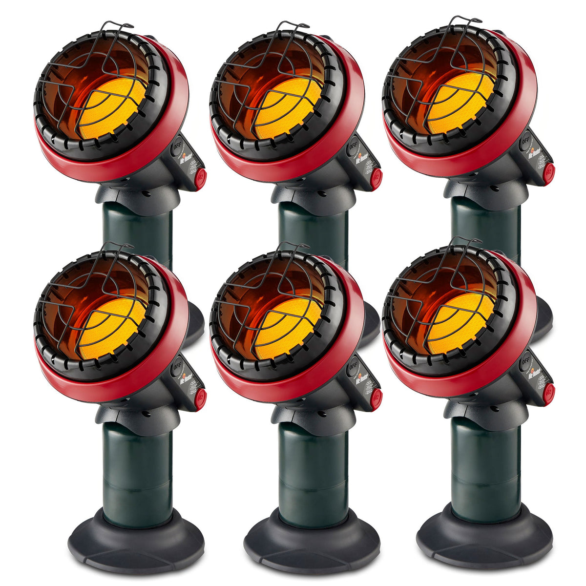 Mr. Heater 3800 BTU Indoor/Outdoor Portable Little Buddy Propane Heater (6 Pack) - 114261