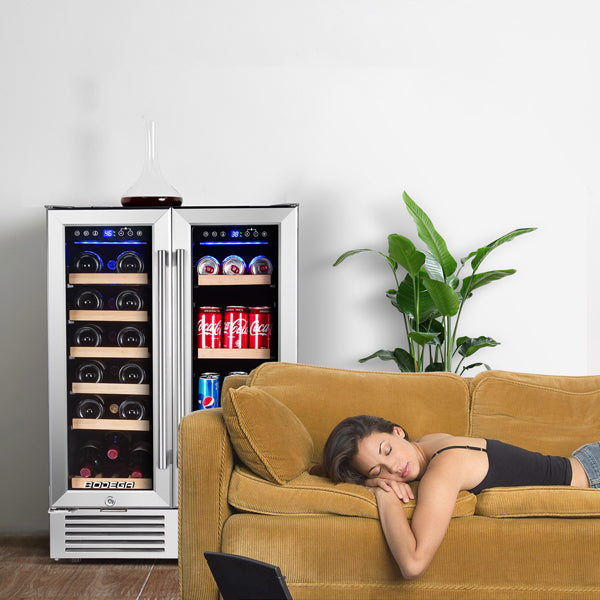 Blemished BODEGAcooler 24"19 Bottles and 57 Cans Wine and Beverage Refrigerator - JC-115DR