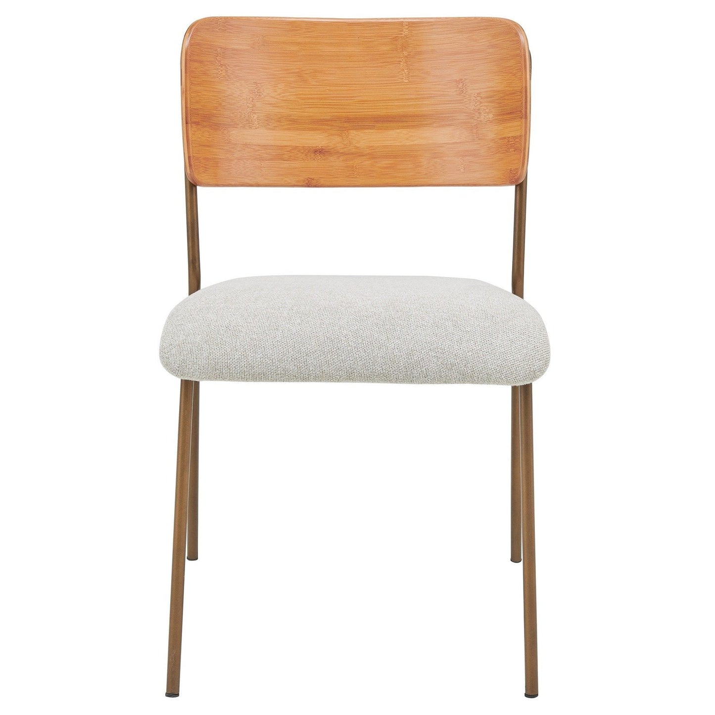 New Pacific Direct Leshia KD Fabric Bamboo Dining Side Chair, (Set of 2) -  1160028-406N