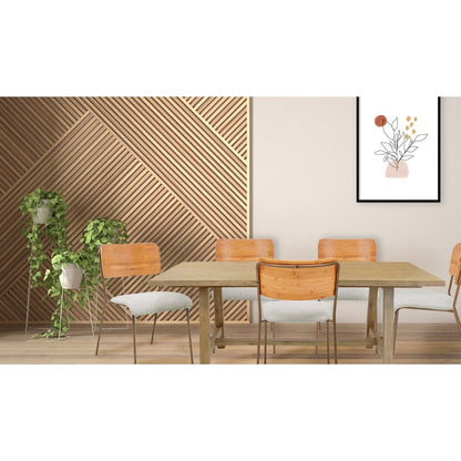 New Pacific Direct Leshia KD Fabric Bamboo Dining Side Chair, (Set of 2) -  1160028-406N