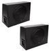 Rockford Fosgate 12" 300 Watt Single Powered Subwoofer Sub Enclosure 2 Pack - 117478