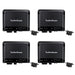 Rockford Fosgate 500 Watt Mono D Power Car Audio Amplifier with Remote 4 Pack - 117605