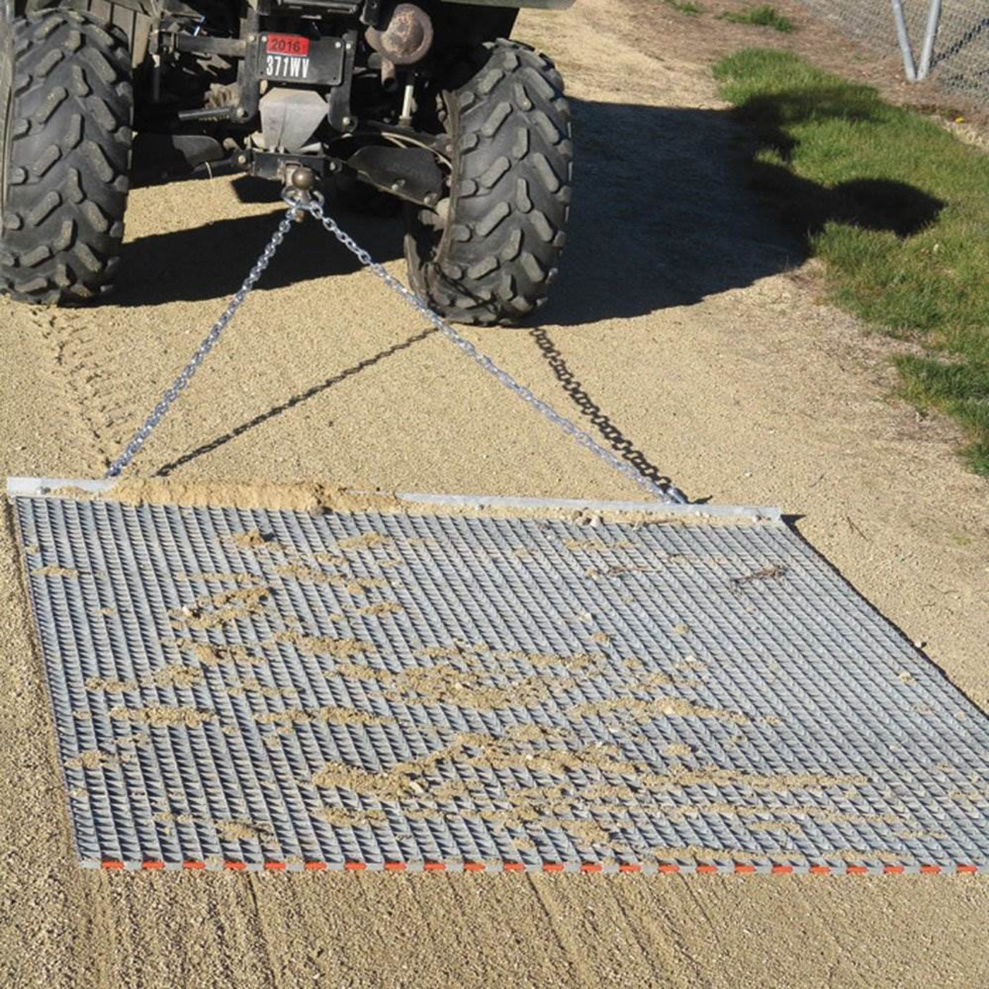 Yard Tuff 5 x 4.5' Steel Durable Chain Field Lawn Level ATV Drag Mat (2 Pack) - 118150