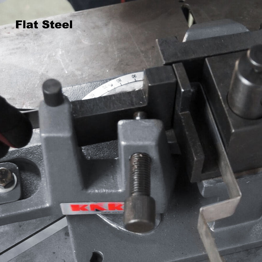 KAKA Industrial UB-100 Heavy-Duty Metal Bender, High Precision Hot and Cold Strip Steel, Flat Steel, Round Steel Metal Bender