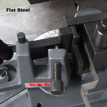 KAKA Industrial UB-100 Heavy-Duty Metal Bender, High Precision Hot and Cold Strip Steel, Flat Steel, Round Steel Metal Bender