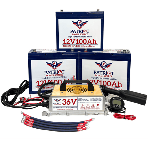 PATRIOT POWER 36V CART LITHIUM CONVERSION KIT - HIGH PERFORMANCE EDITION