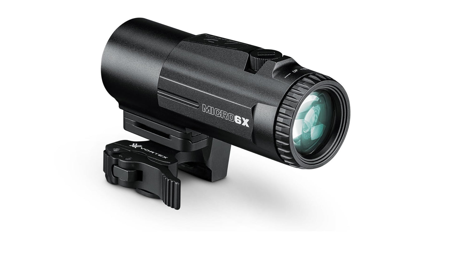 Vortex Optics Micro6X Magnifier with Quick-Release Flip Mount with Free Hat and Wearable4U Bundle - V6XM_Hat-CD_LCP