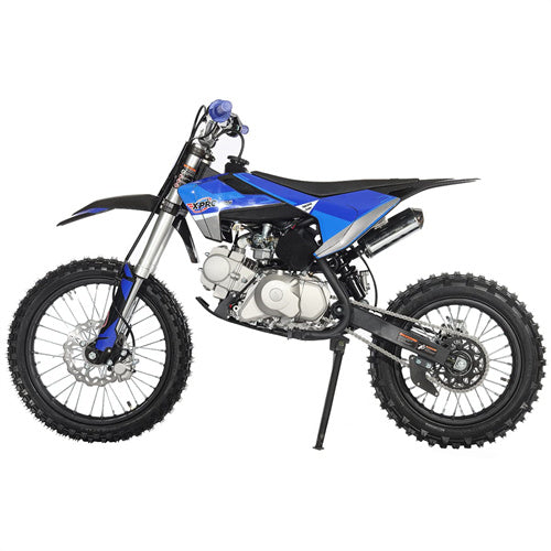 X-PRO X17 125cc Dirt Bike with Automatic Transmission, Electric Start, Big 17"/14" Tires - DB-K021-Blue