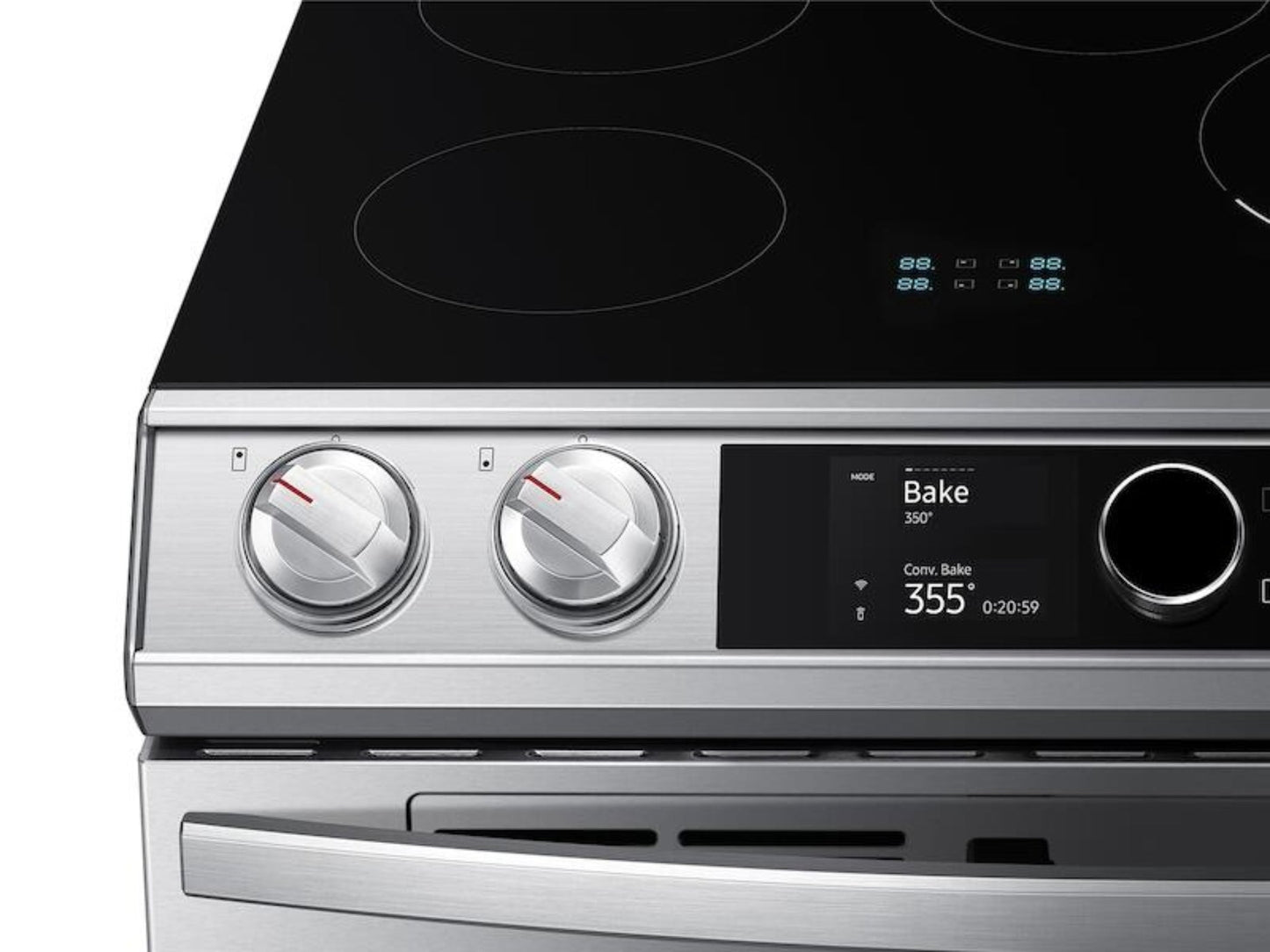 Samsung 6.3 cf Induction Slide-In w/ Flex Duo™, Smart Dial & Air Fry - NE63T8951SS-KT