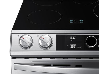 Samsung 6.3 cf Induction Slide-In w/ Flex Duo™, Smart Dial & Air Fry - NE63T8951SS-KT