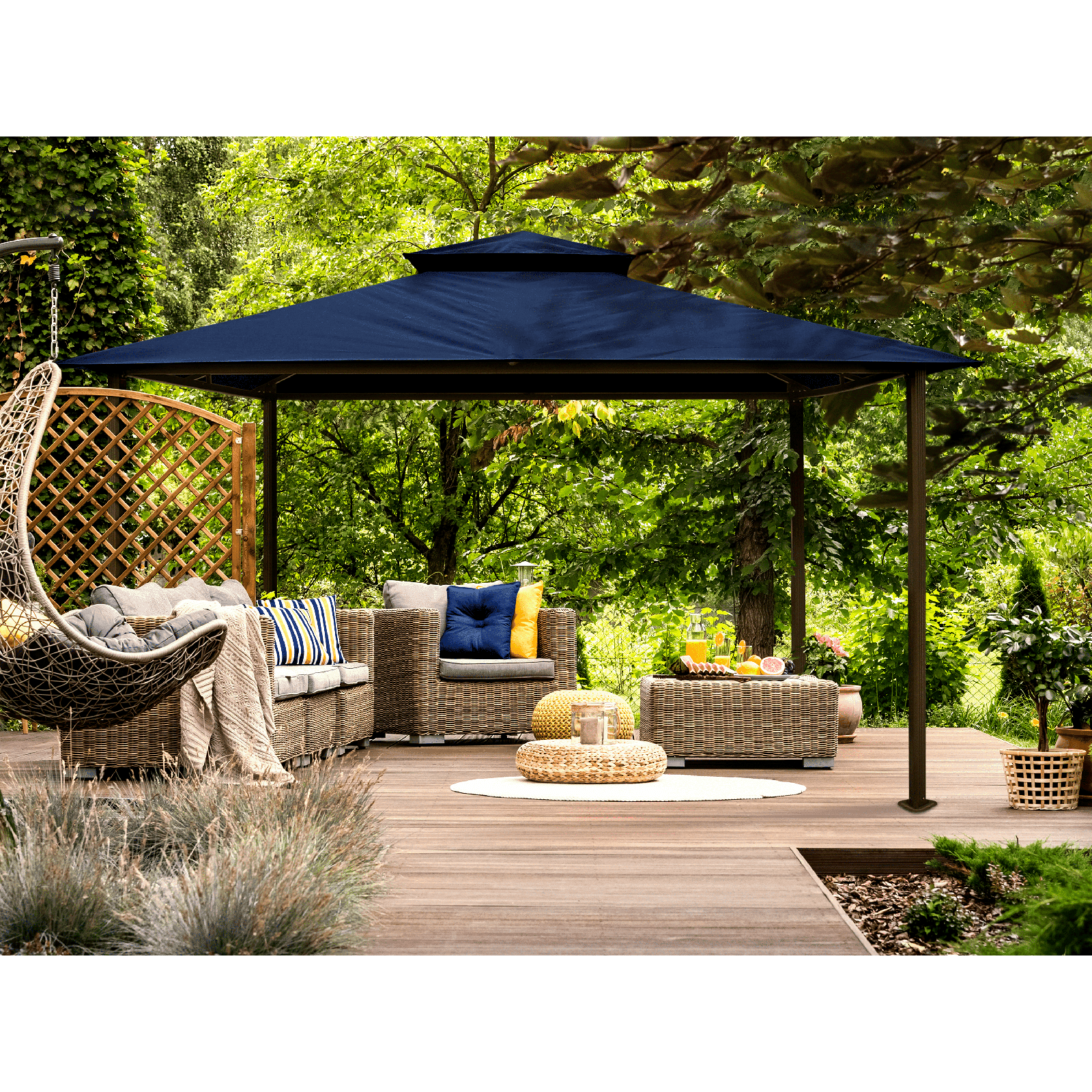 Paragon Outdoor Kingsbury Soft Top Gazebo, Dome-Tex Fabric - Backyard Provider