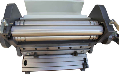 Kaka industrial Sheet Metal Brake 3-In-1/12, 12-Inch Combination Sheet Metal Brake, Shear Press Brake 20-Gauge Capacity, Shears and Slip Roll Machine for Shear Bending Rolling, Brake Shear Roll Machine - 171001