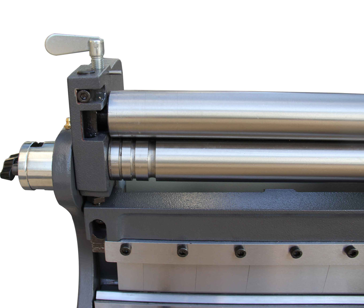 Kaka industrial Sheet Metal Brake 3-In-1/12, 12-Inch Combination Sheet Metal Brake, Shear Press Brake 20-Gauge Capacity, Shears and Slip Roll Machine for Shear Bending Rolling, Brake Shear Roll Machine - 171001