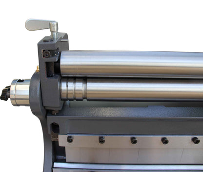 Kaka industrial Sheet Metal Brake 3-In-1/12, 12-Inch Combination Sheet Metal Brake, Shear Press Brake 20-Gauge Capacity, Shears and Slip Roll Machine for Shear Bending Rolling, Brake Shear Roll Machine - 171001