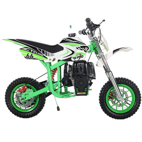 X-PRO Cyclone 40cc Mini Dirt Bike With Hand Pull Start! Chain Drive, Disc Brakes - DB-Z005-Red2