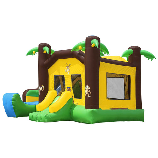 Commercial Jungle Bounce House with Slide by Inflatable HQ