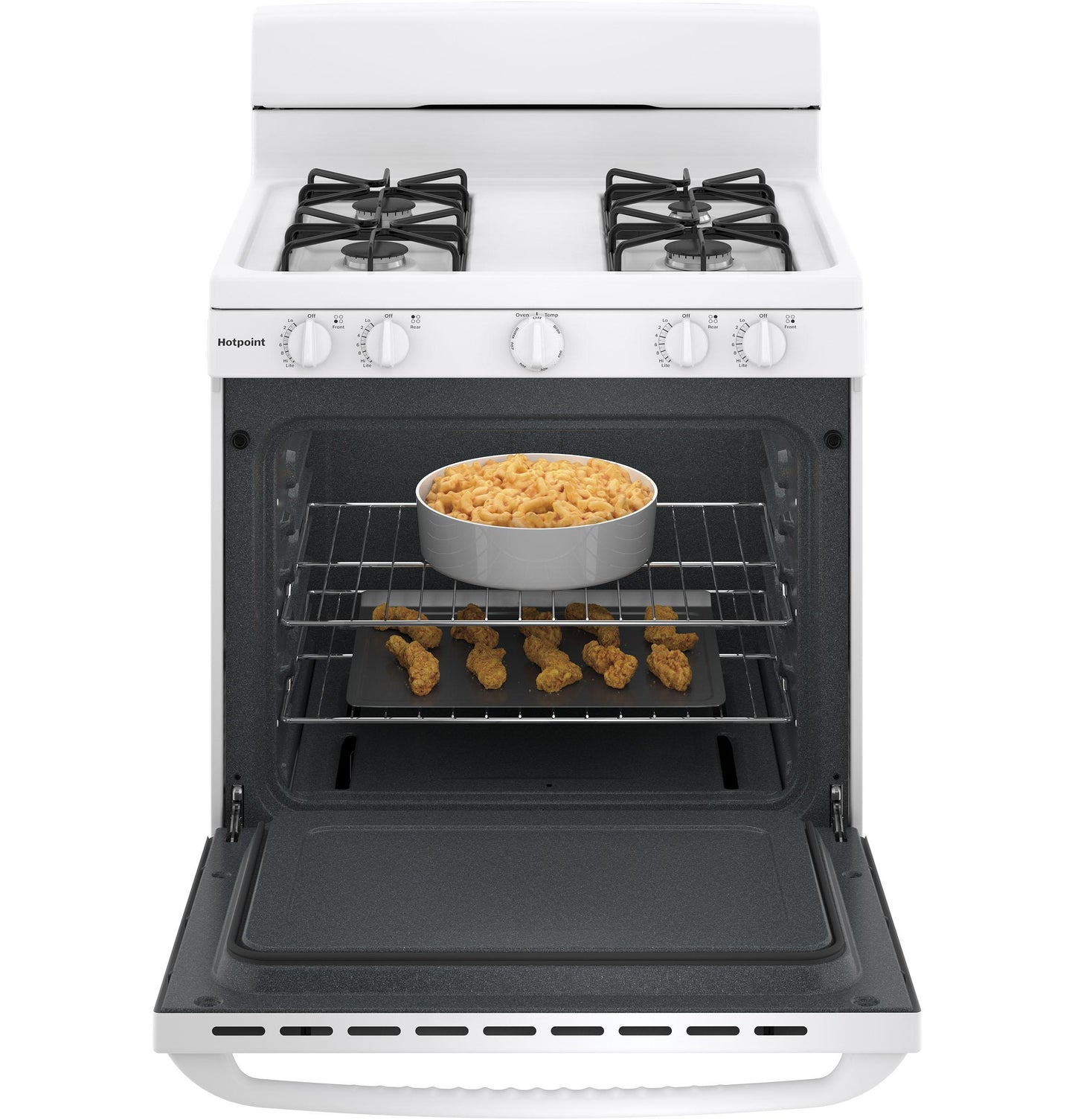 HOTPOINT RGBS300DMWW Hotpoint 30" Free-Standing Gas Range - RGBS300DMWW-KT