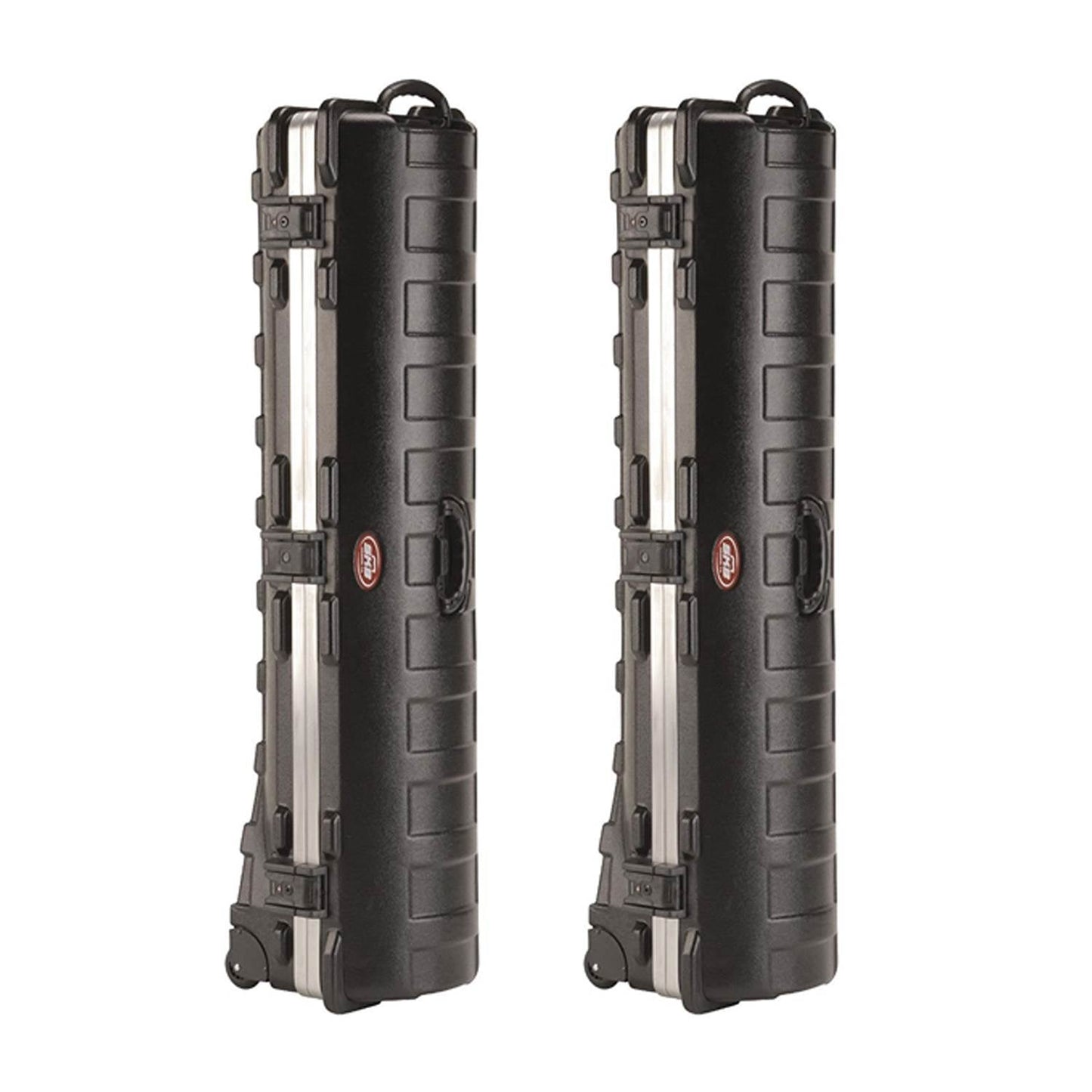 SKB Cases Deluxe ATA Hard Plastic Storage Wheeled Cart Golf Travel Case, 2 Pack - 121236