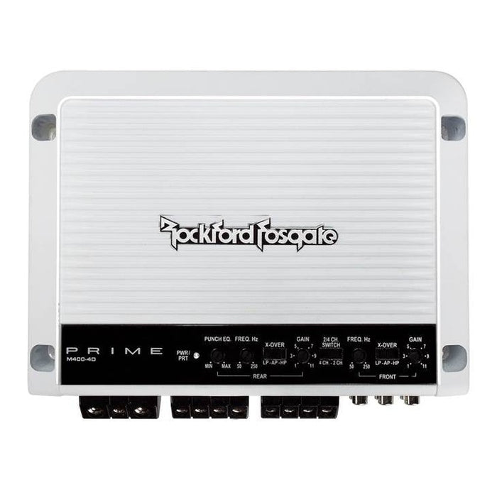 Rockford Fosgate M400-4D 400 Watt 4-Channel Class-D Amplifier Amp 2 Pack - 121283