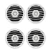 Rockford Fosgate Punch Marine 6.5 Inch 170W 2 Way Boat Coaxial Speakers 4 Pack - 121635