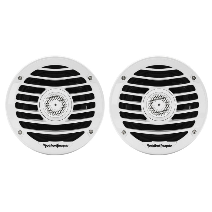 Rockford Fosgate Punch Marine 6.5 Inch 170W 2 Way Boat Coaxial Speakers 4 Pack - 121635