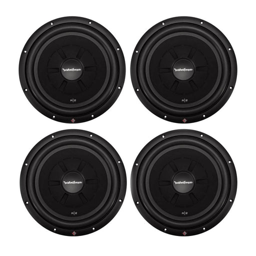 Rockford Fosgate Shallow 12" Prime R2 500 Watt 2-Ohm DVC Subwoofer 4 Pack - 121674