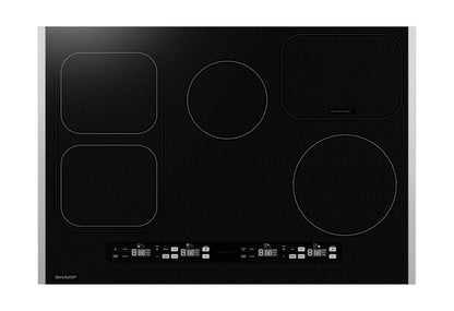 Sharp 30 in. Induction Cooktop with Side Accessories - SCH3043GB-KT