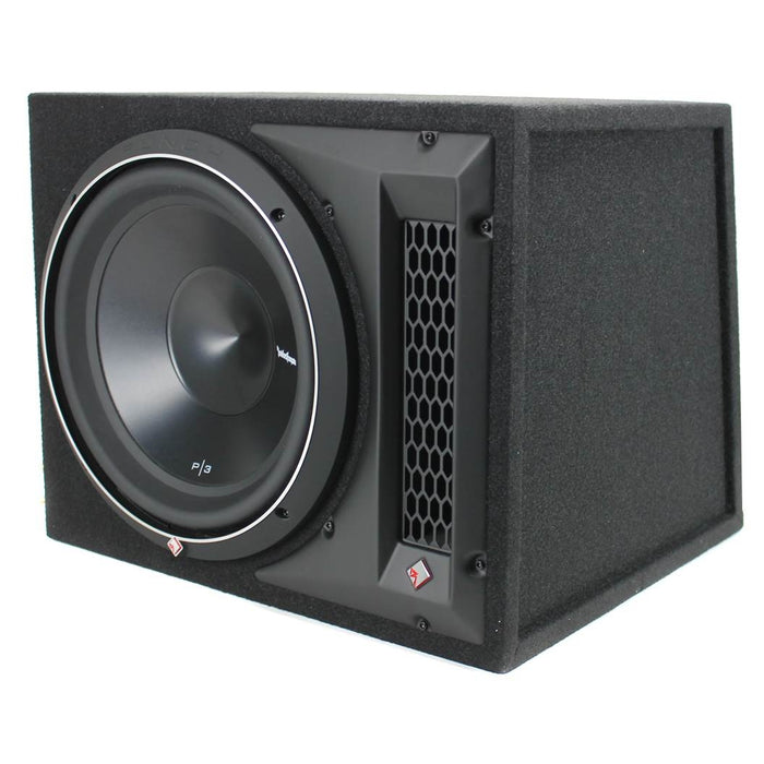 Rockford Fosgate 12" 1200 Watt Single Loaded Subwoofer Sub Enclosure 2 Pack - 122216