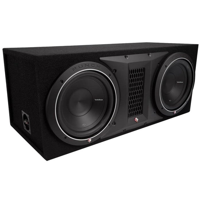 Rockford Fosgate 1000W Punch Dual P1 10 Inch Loaded Subwoofer Enclosure 2 Pack - 122449