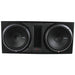 Rockford Fosgate 12 Inch 2400 Watt Dual Loaded Subwoofer Sub Enclosure 2 Pack - 122681