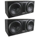 Rockford Fosgate 12 Inch 2400 Watt Dual Loaded Subwoofer Sub Enclosure 2 Pack - 122681