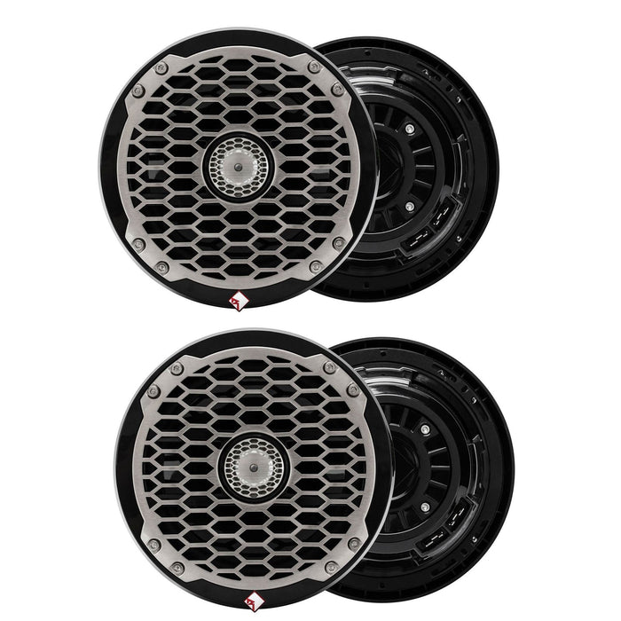 Rockford Fosgate Punch Marine 8" 200W 2Way Boat Full Range Speakers 2 Pack - 122889