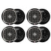 Rockford Fosgate Punch Marine 6.5" 170W 2 Way Outdoor Portable Speakers 8 Pack - 123031