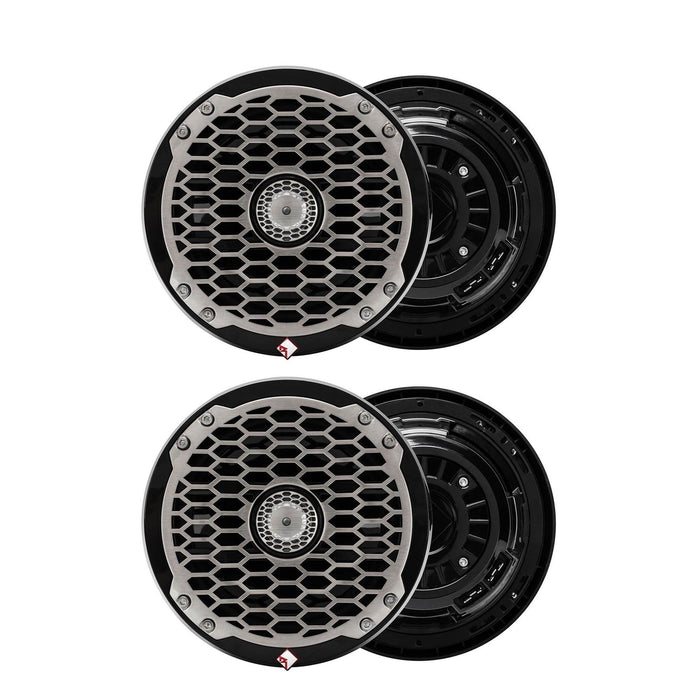 Rockford Fosgate Punch Marine 6.5" 170W Boat Audio Portable Speakers 4 Pack - 123032