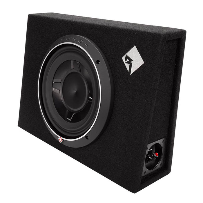 Rockford Fosgate 600W Punch Single 10 Inch Shallow Subwoofer Enclosure 2 Pack - 123446